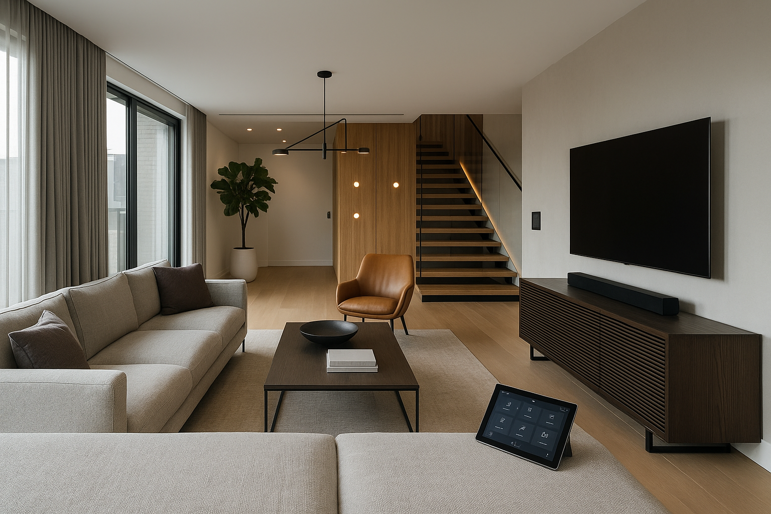 Modern smart home interior